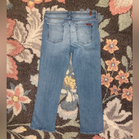 7 FOR ALL MANKIND cropped boot jeans size 30 - Picture 3 of 10